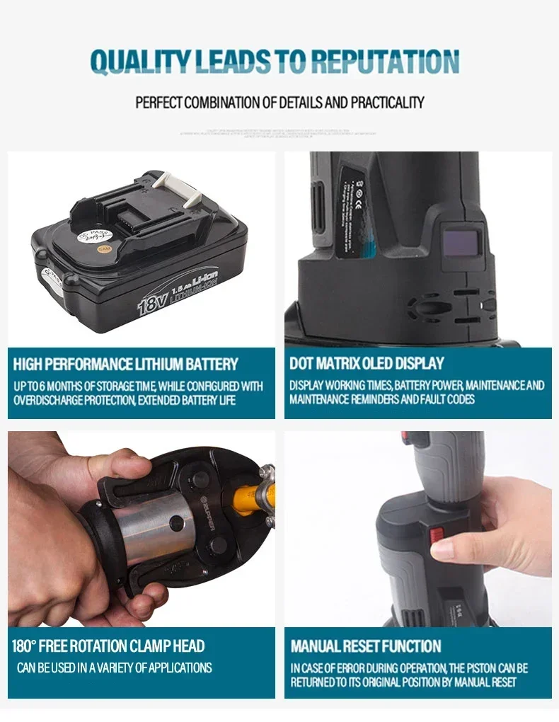 Power Tools Electrical - 2026/Доступен образец Zupper PZ-1930: Гидравлический пресс-инструмент