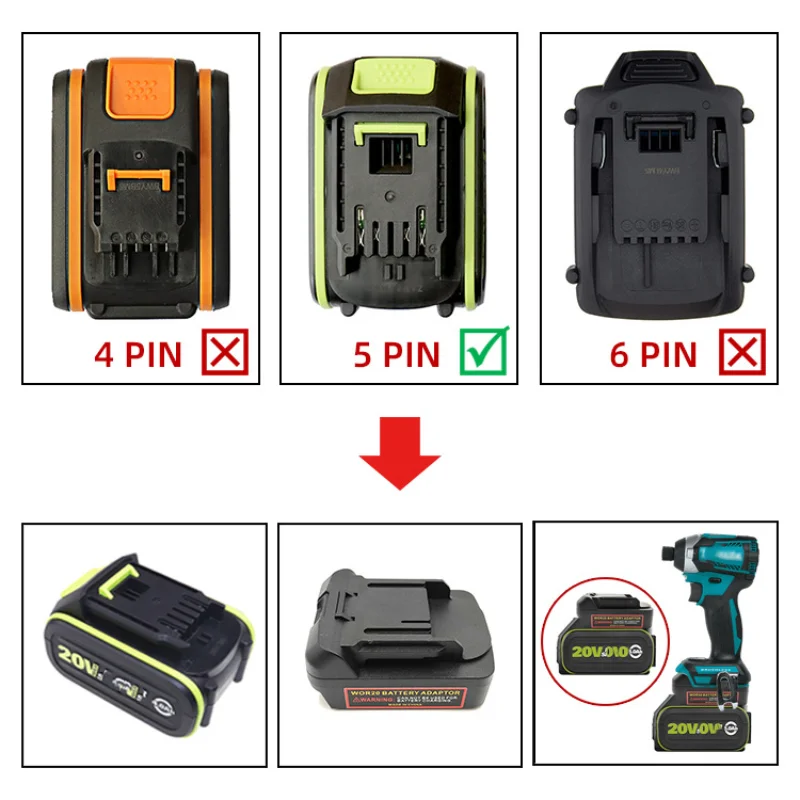 2 шт. адаптера для аккумулятор – обзор и цена Power Tools In Electrical