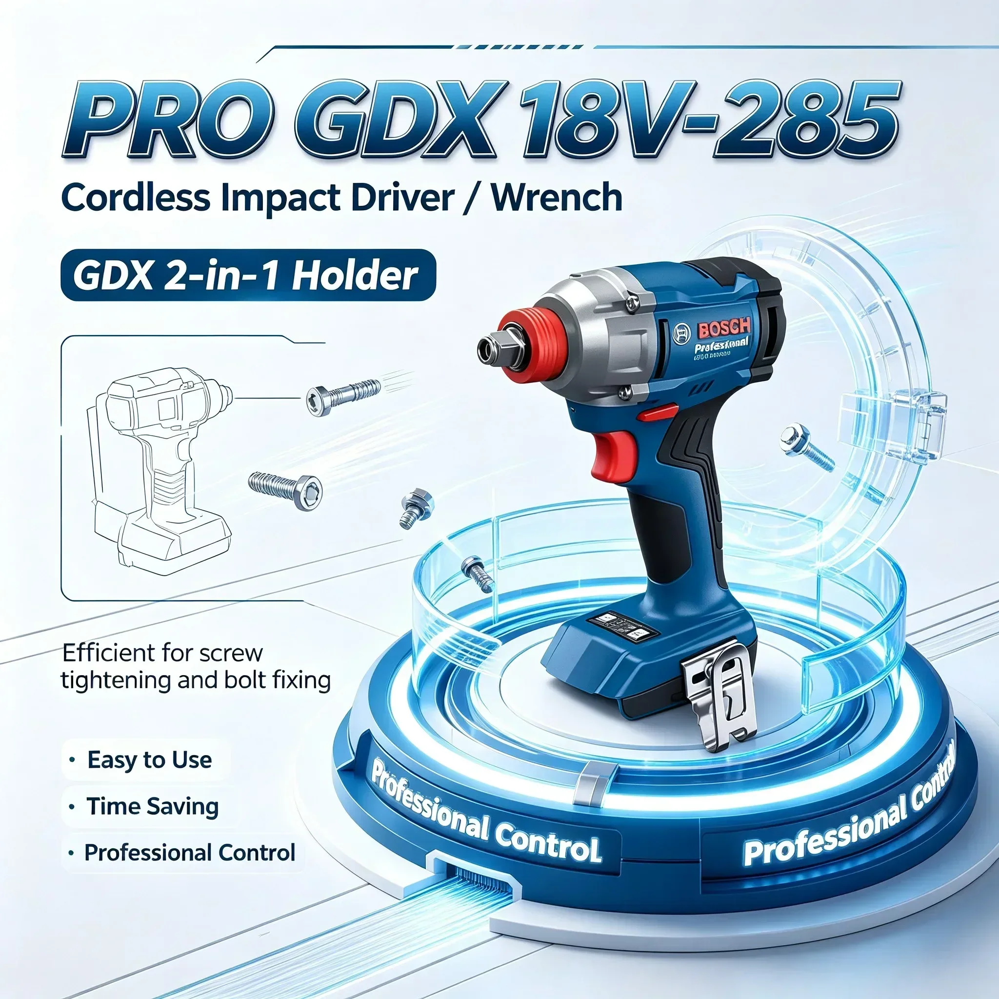 Беспроводной ударный гайковерт – обзор и цена Power Tools Professional