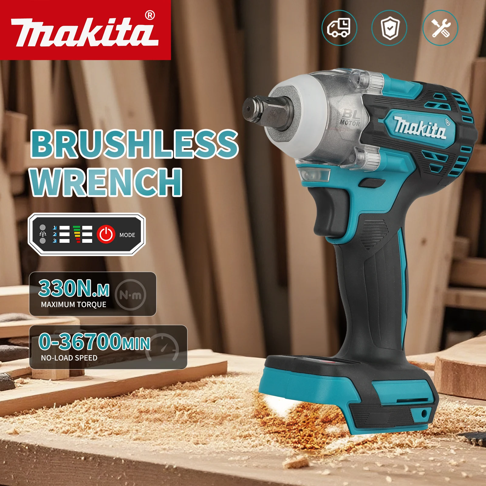 Для бесщеточного ударного гайк – обзор и цена Makita Drill Dtw300
